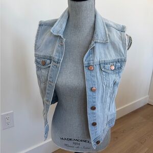H&M Light Blue Denim Vest